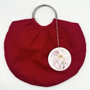 2008 ? Christina Aguilera Inspire 14" Purse Hand Bag Red Metal Handles Promo